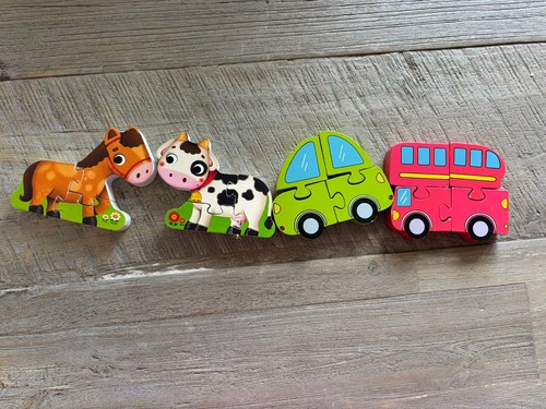 Chunky wooden jigsaw - chunky, puzzles