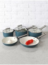Teal Retro Non-Stick Pan - Set