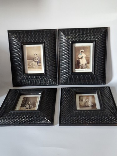 Wooden weave effect framed - 4,wooden,