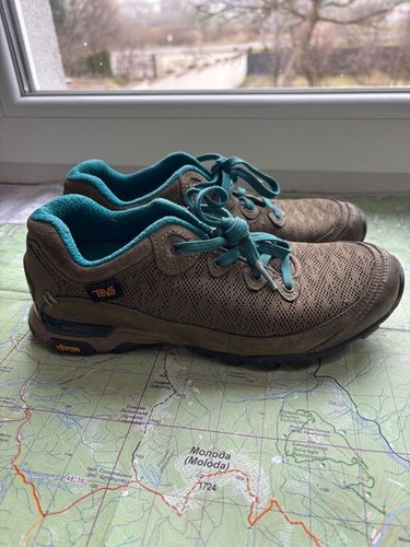 Mens teva boots khaki textile - mens,
