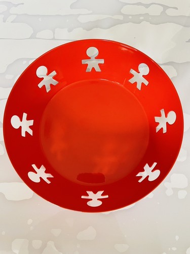 Red alessi kong fruit bowl - red,