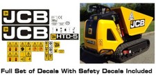 JCB HTD-5 Dumpster  Full Decal Set . Safety Decals Included
