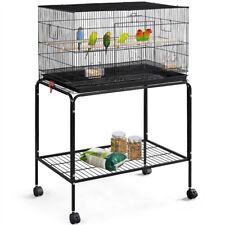 Wide Bird Cage Flight Cage w/ Rolling Stand for Parrot/Budgie/Parakeet/lovebird