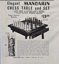 Mandarin Chess Table and Set