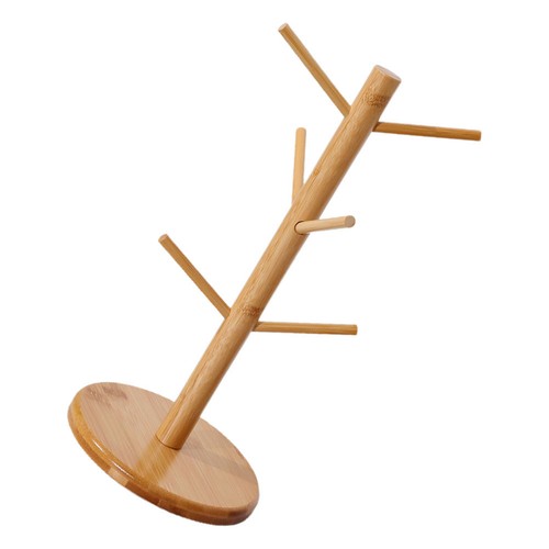 Bamboo coffee mug tree - bamboo,