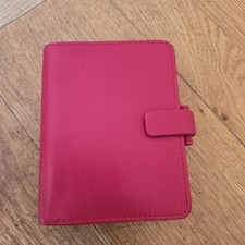 Filofax Metropol Pocket Organiser Red Leather Diary inserts