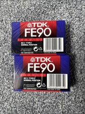 2 X TDK FE90  BLANK AUDIO