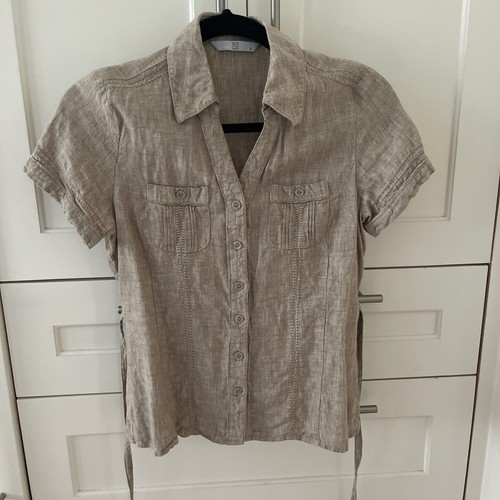 Beige ladies shirt blouse - ladies, /