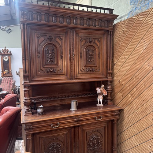 19th century oak buffet - century,
