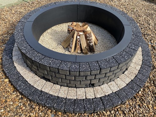174cm fire pit bricks stones - bricks,