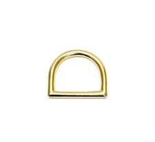 Solid Brass D-Rings 12mm -