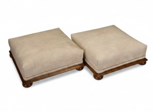 Mahogany footstools pair - mahogany, of