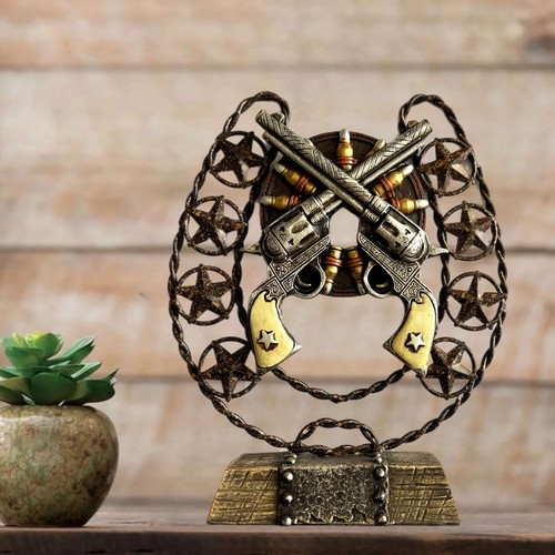Western crossed pistols - western,