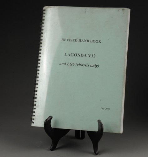 Lagonda v12 and - and, revised