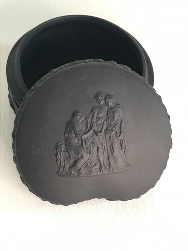 Wedgwood black basalt kidney - basalt,
