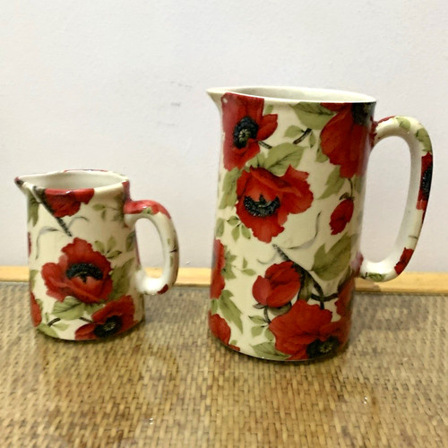 Heron pottery 2xceramic floral - 2xceramic,