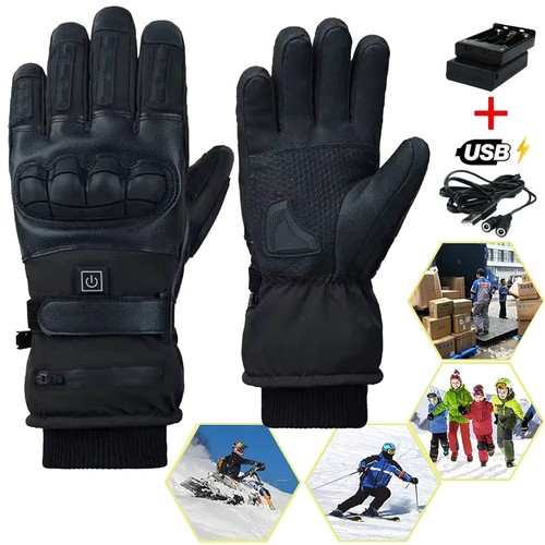 Heated motorcycle gloves - heated,