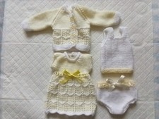 Hand Knitted 4 Piece Doll Set