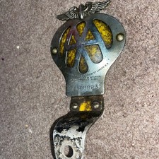 Antique Car badges  Old vintage classic car AA badge mascot