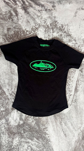 Corteiz black baby tee - corteiz,
