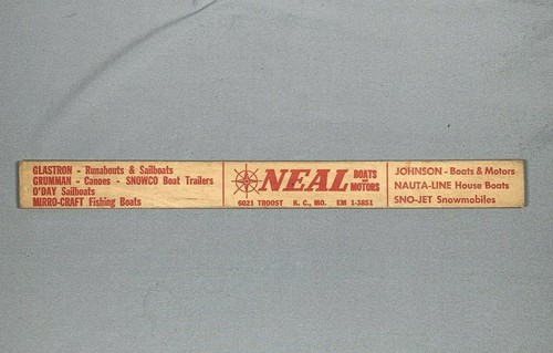Vtg 1969 ruler - neal, boats