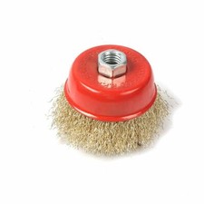 3Pcs Rotary Steel Wire Brush Crimp Bevel Wheel Cup Twist Angle Grinder 65mm