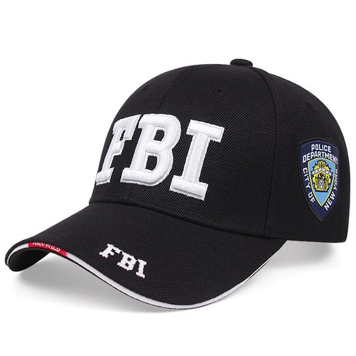 Mens fbi embroidery baseball - fbi,