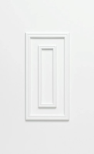 White upvc quarter door - white, panel