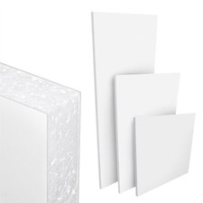 White upvc door panel foam - white,