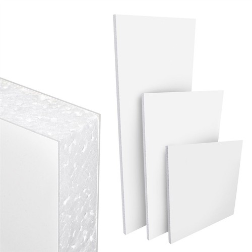 White upvc door panel foam - white,