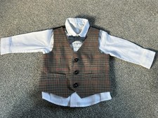 Waistcoat, shirt & bow tie
