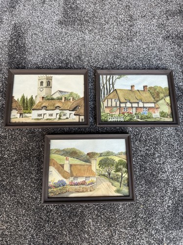 Set vintage watercolour - of,