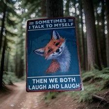 Fox metal wall art decoration