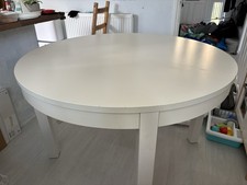Dining Table for 4 or 6 (Extendable) - White - Wood