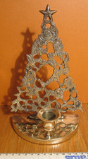 Brass Christmas Tree Candle