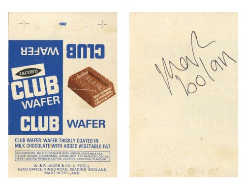 Marc bolan autograph - bolan,
