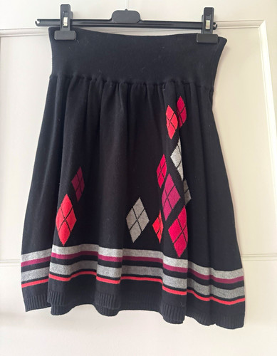 Promod black argyle knit - argyle,