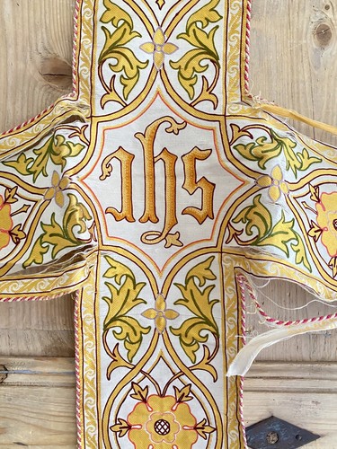 Antique french gold silk - antique,