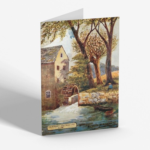 Greeting card vintage isle - card,
