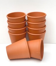 Terracotta Long Tom Plant Pots 14cm W x 14cm H [ROS14]