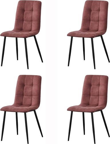 Set faux suede - of, 4