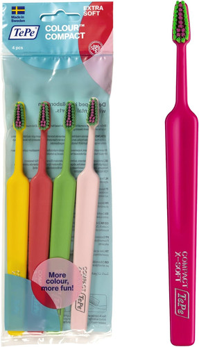 Colour compact toothbrush - colour,