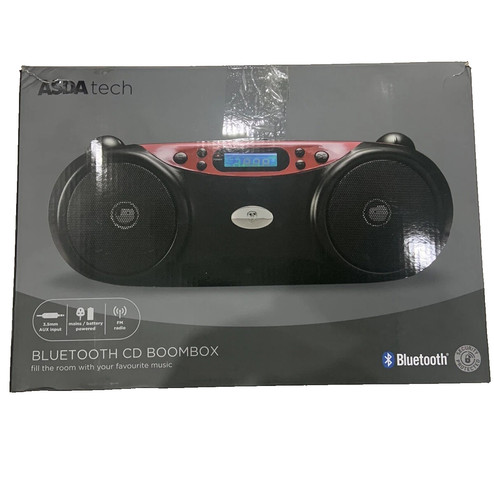 Asda tech bluetooth boombox - asda,