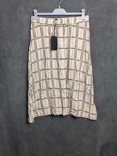 Y.A.S Tall maxi skirt in cream floral grid check Size 14 elastic waist New