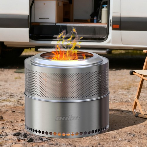 Large smokeless fire pit