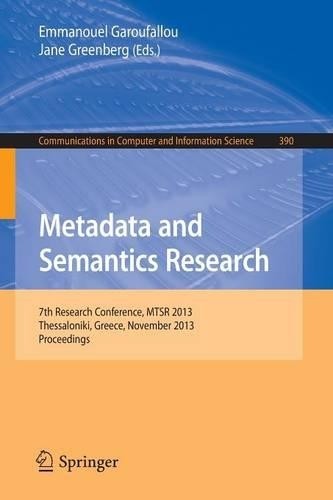 Metadata and semantics - metadata,