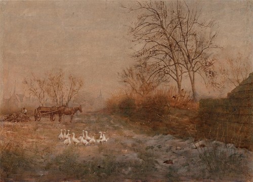 Horse cart in rural - cart,