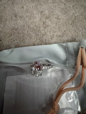QVC Diamonique Ring Size L