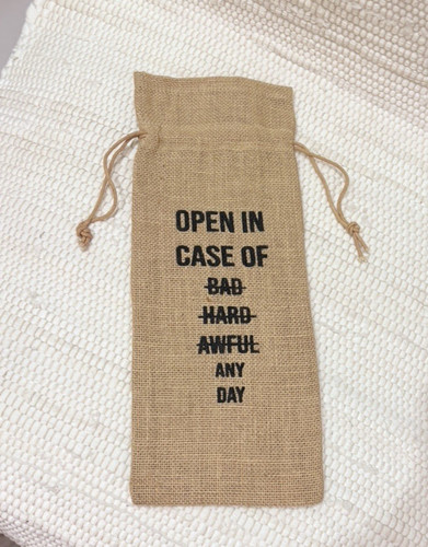 Jute burlap wine - wine, gift