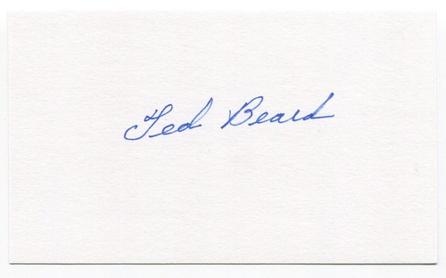 Ted beard 3x5 - index, card